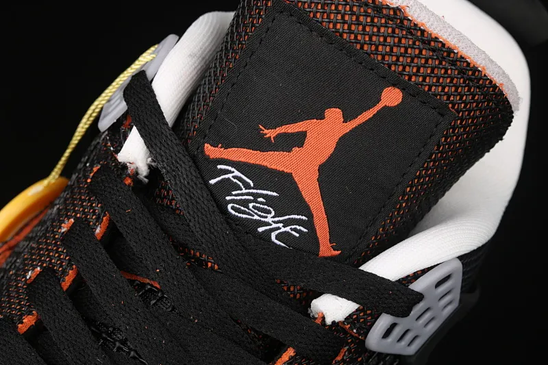 All categories Air Jordan Jordan series basketball shoes Air Jordan 4 G version Air Jordan 4 Retro SE AJ4 Joe 4 brass black orange starfish orange CW7183-100